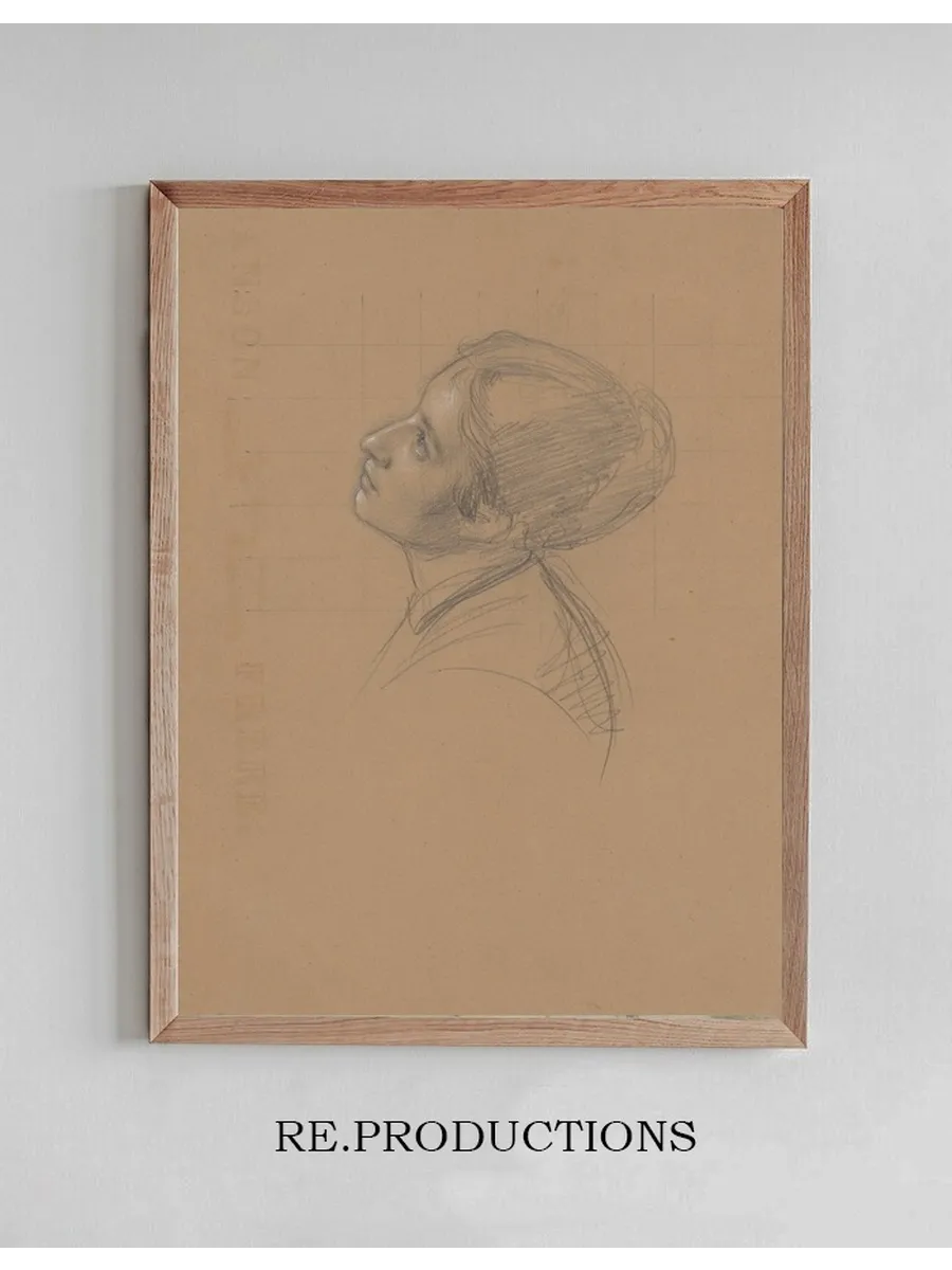 Study of a Female Head for the Figure of Queen Jadwiga in the Painting Queen Jadwiga's Oath