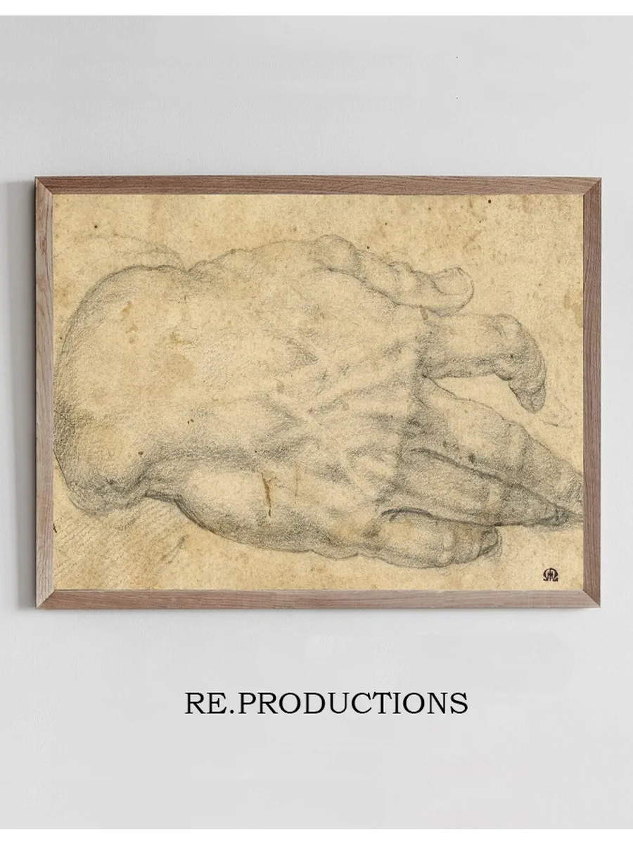 Study of a Man's Right Hand