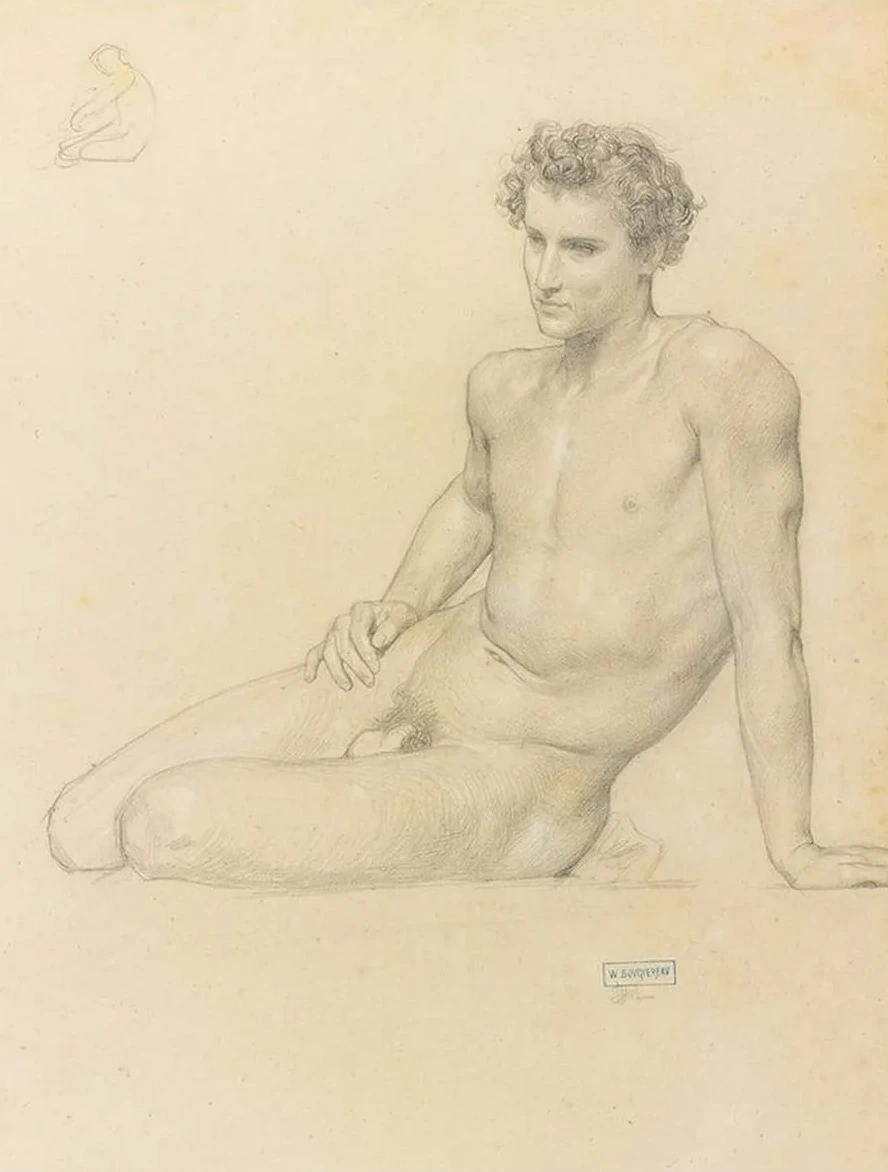 Study of a Seated Man Forl T