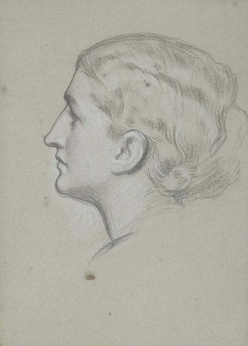Study of a Woman's Head for the Painting A Noble Lady of Venice