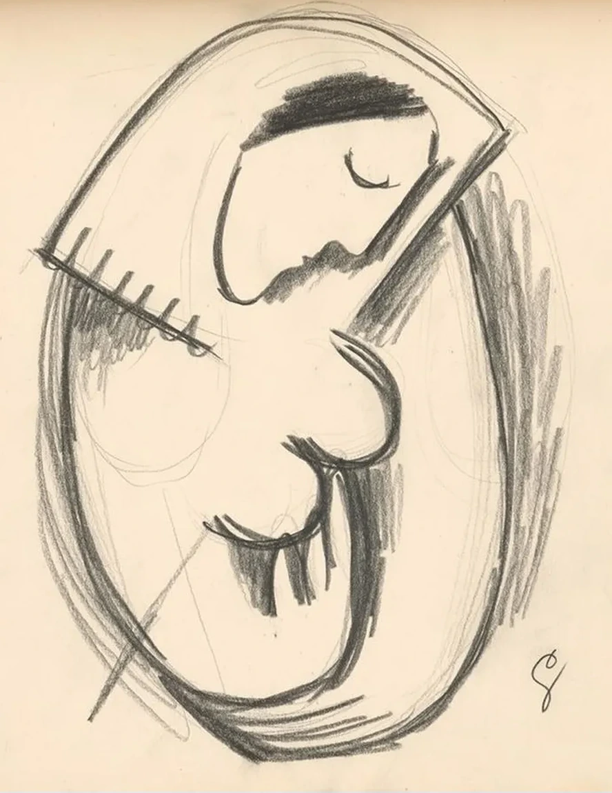 Study of a Woman with a Bowed Head