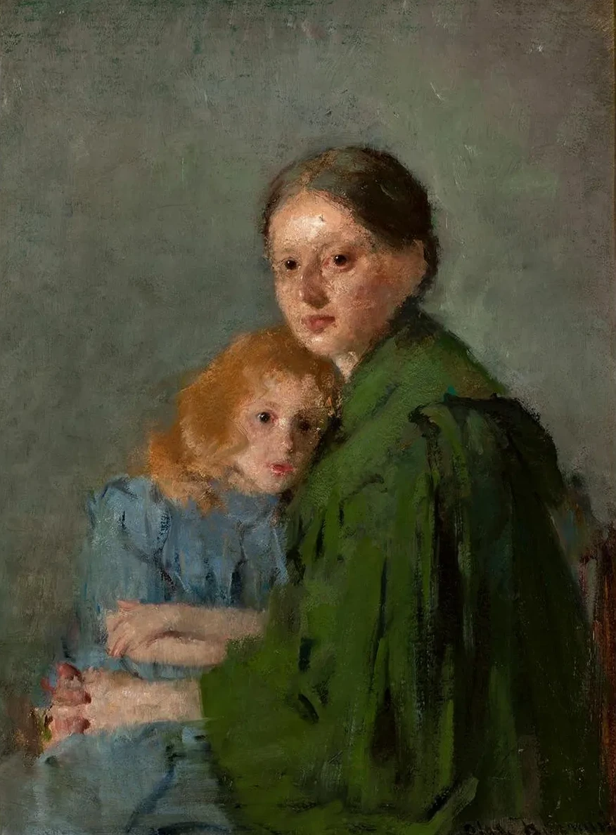 Study of a Woman with a Girl