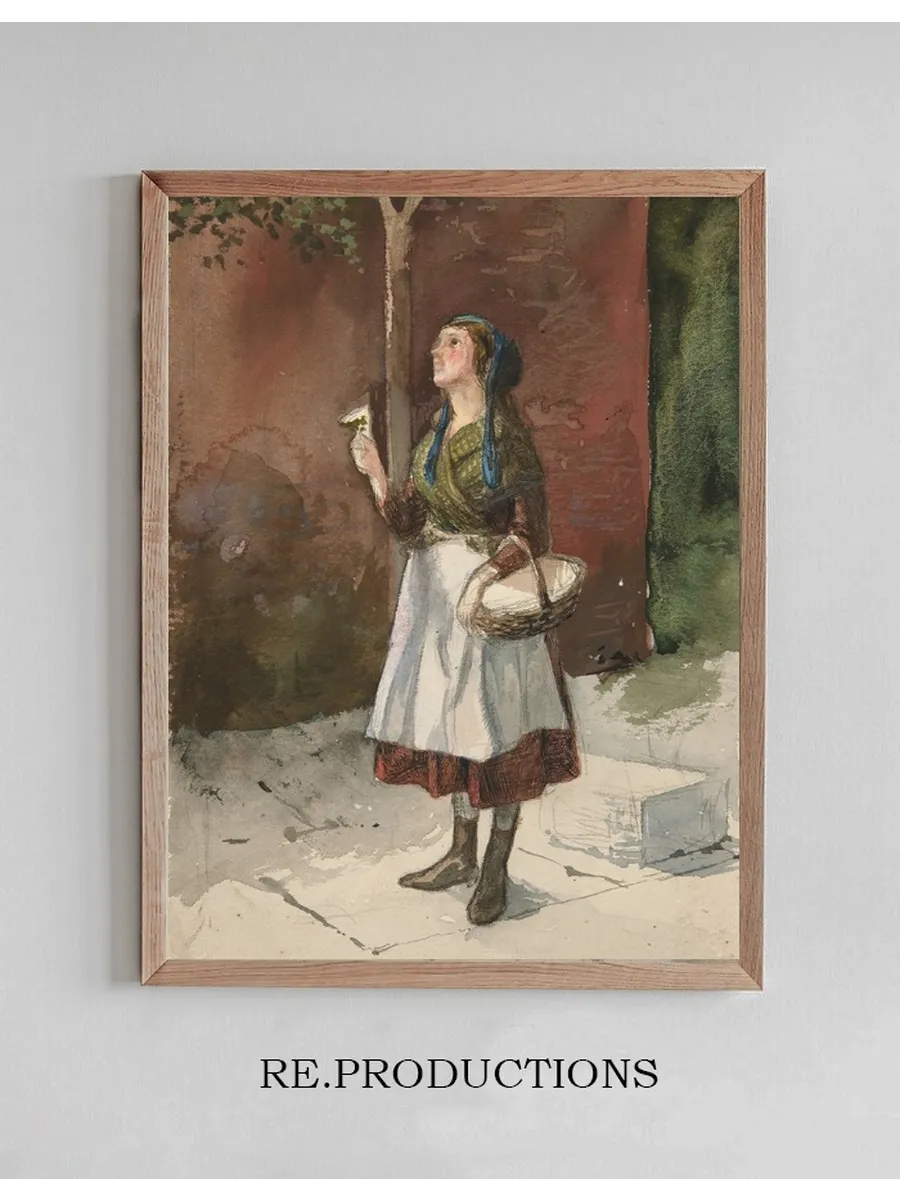 Study of a Young Girl in Agarden