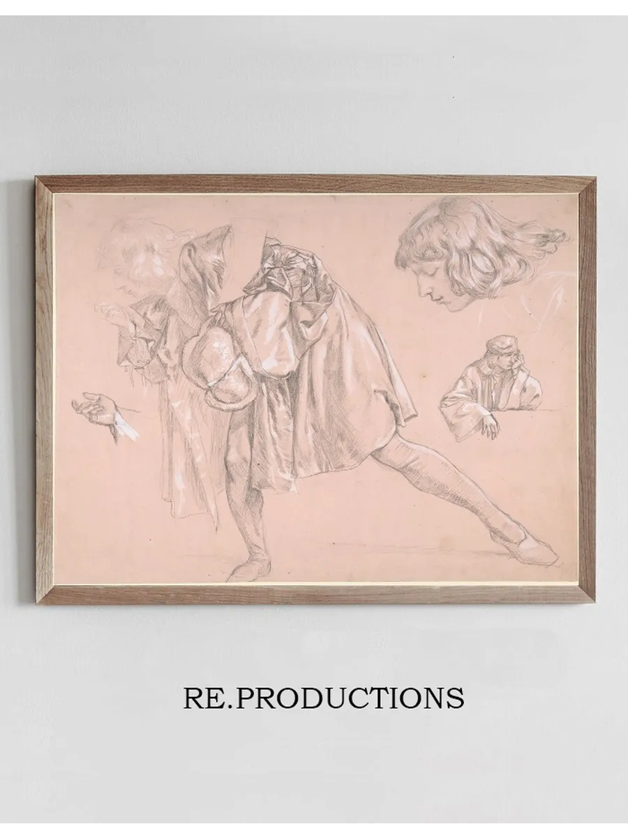 Study of a Young Man Bending Forward to Kiss a Hand, for the Painting the Departure of the Prodigal Son
