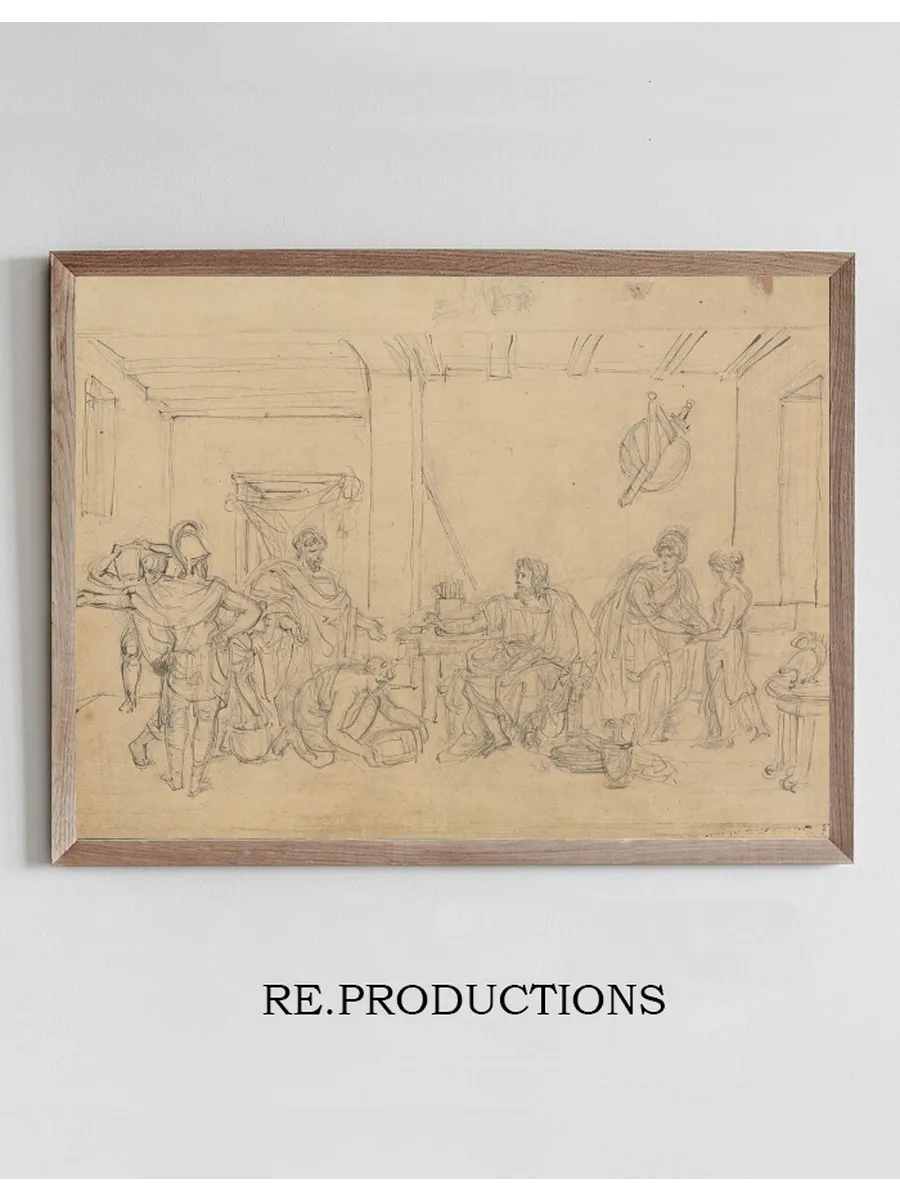 Study of an Interior Scene, with Roman Soldiers