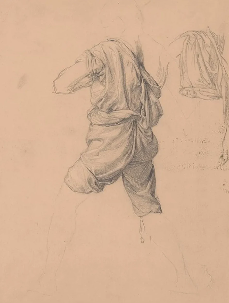 Study of Clothing of the Assailant to the Painting Martyrdom of St. Matthias