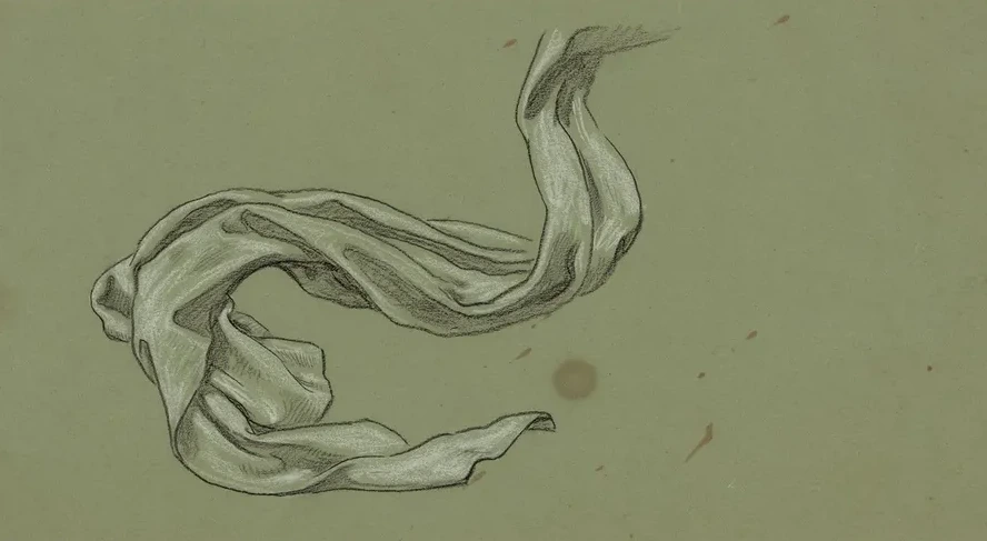 Study of Drapery, No. 2