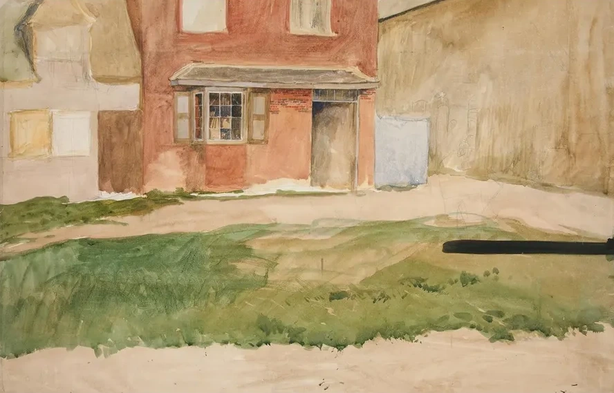 Study of Exterior of a Red Brickbuilding