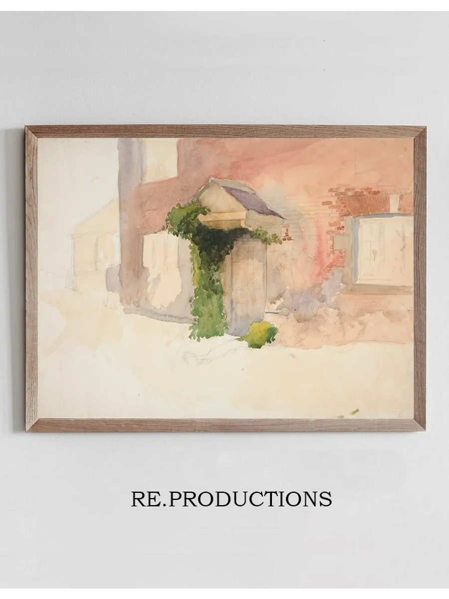 Study of Exterior of a Red Brickhouse