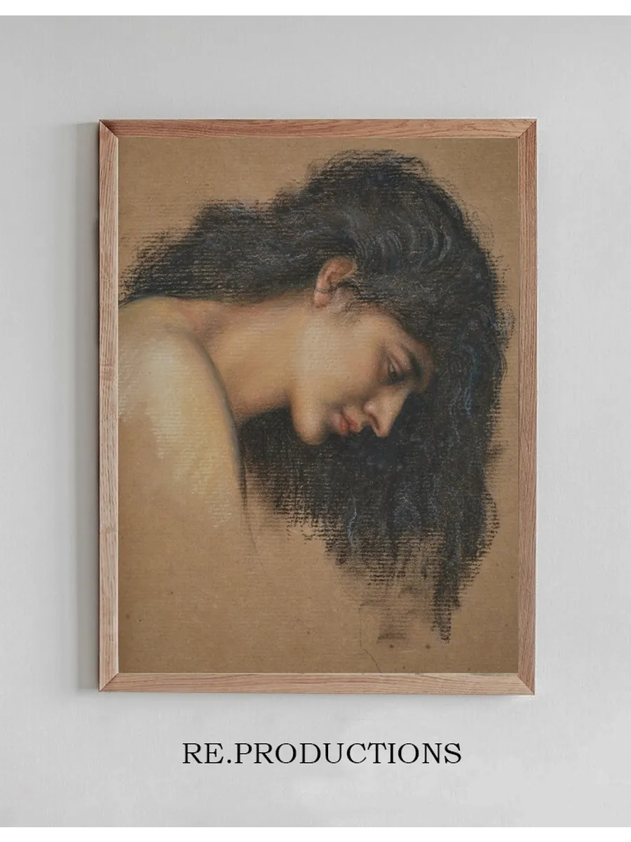 Study of Female Head for the Cadence of Autumn