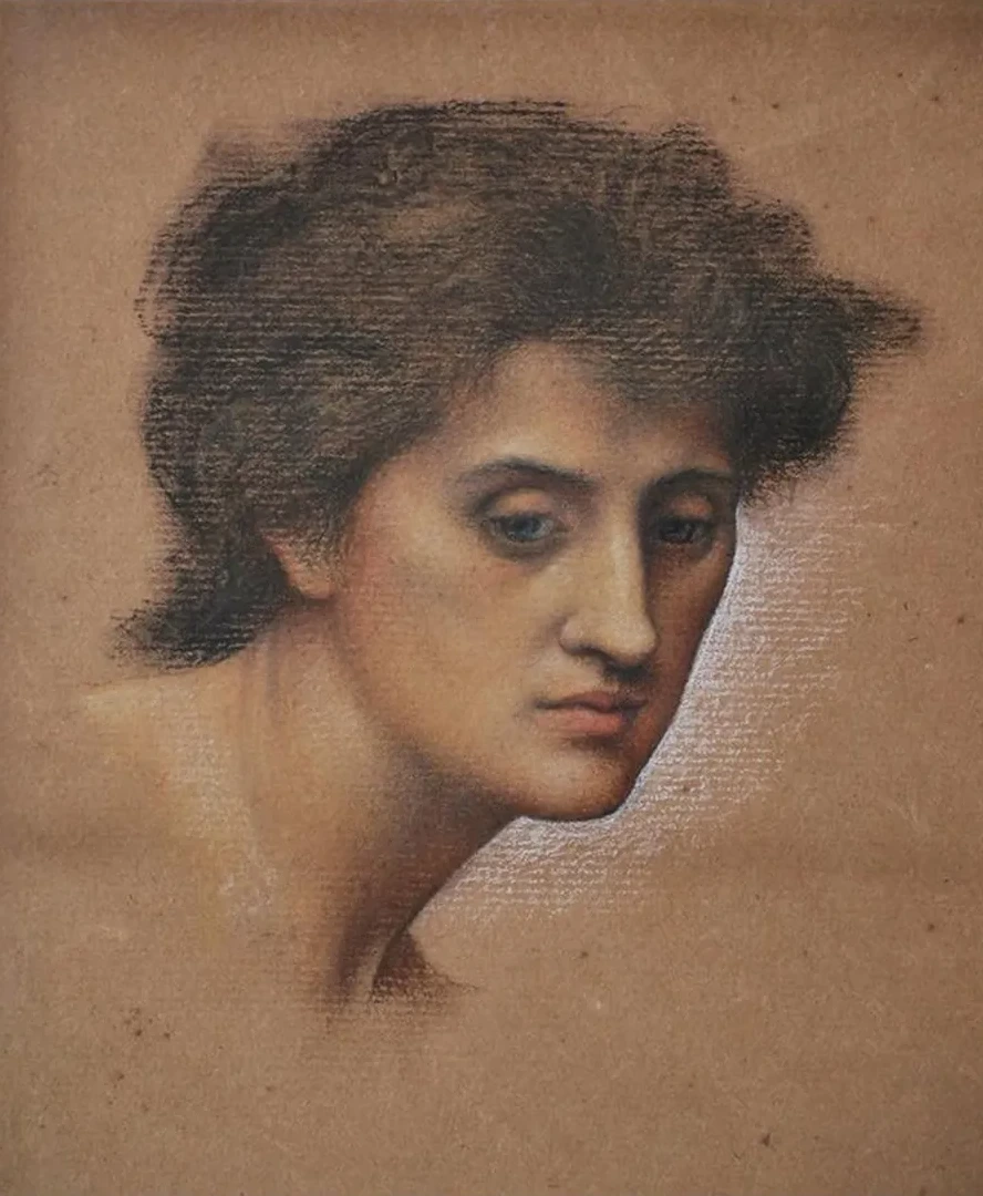 Study of Female Head for the Cadence of Autumn