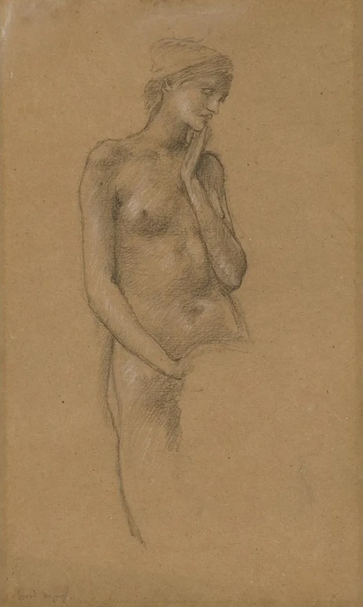 Study of Female Nude for the Hill Fairies in Arthur in Avalon