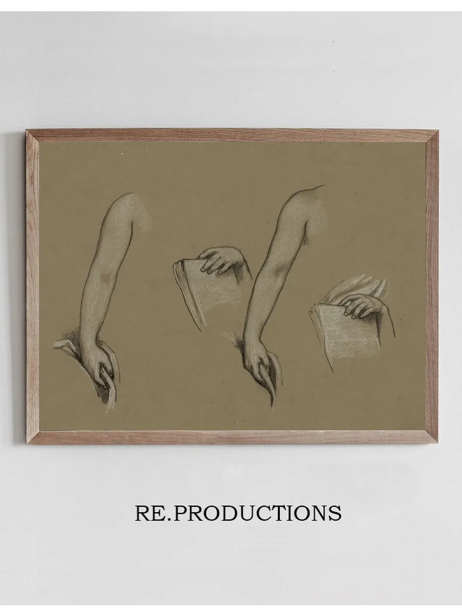Study of Figure Holding Cloth and Book