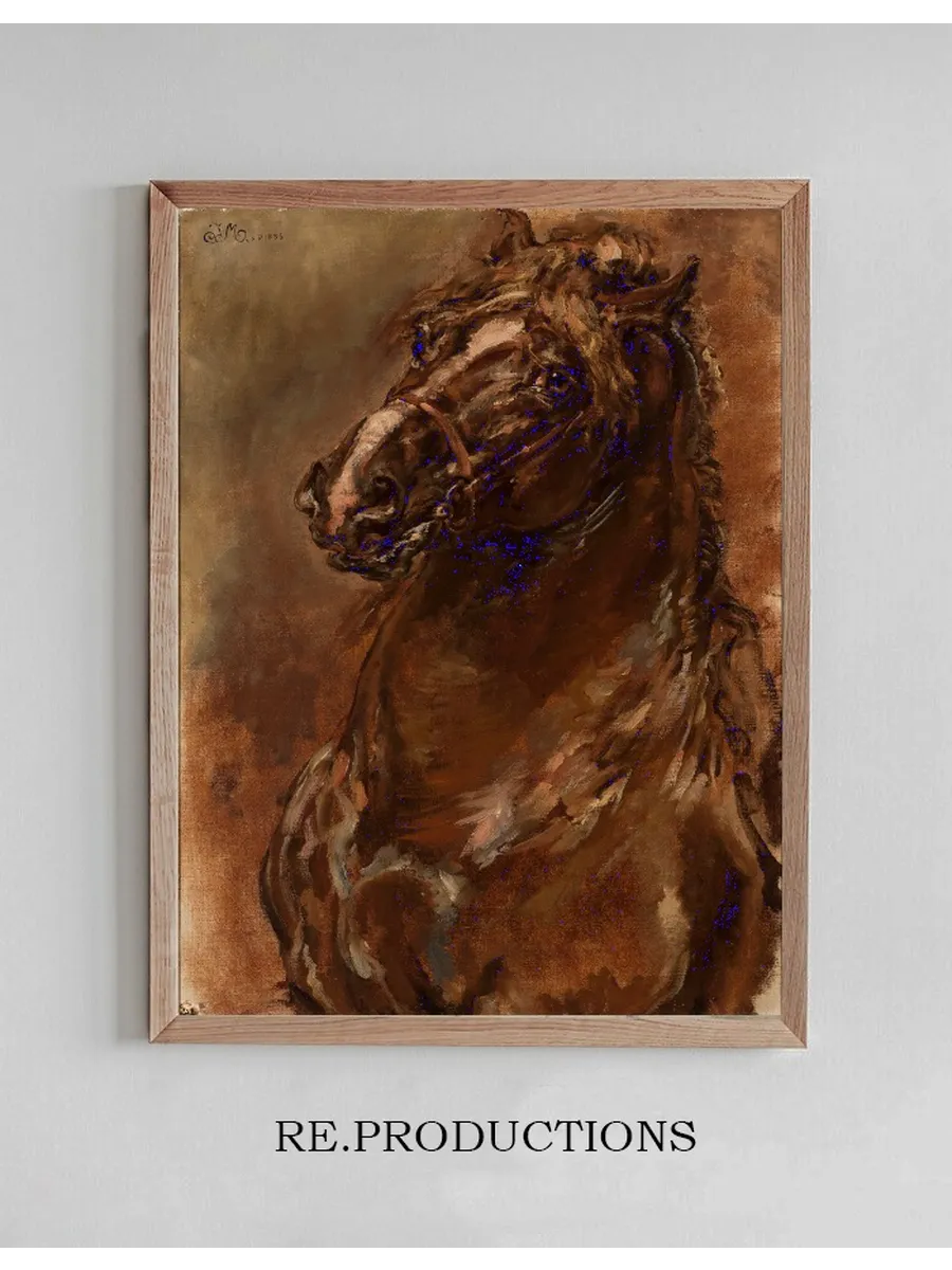 Study of Horse's Head for the Maid of Orl Ans