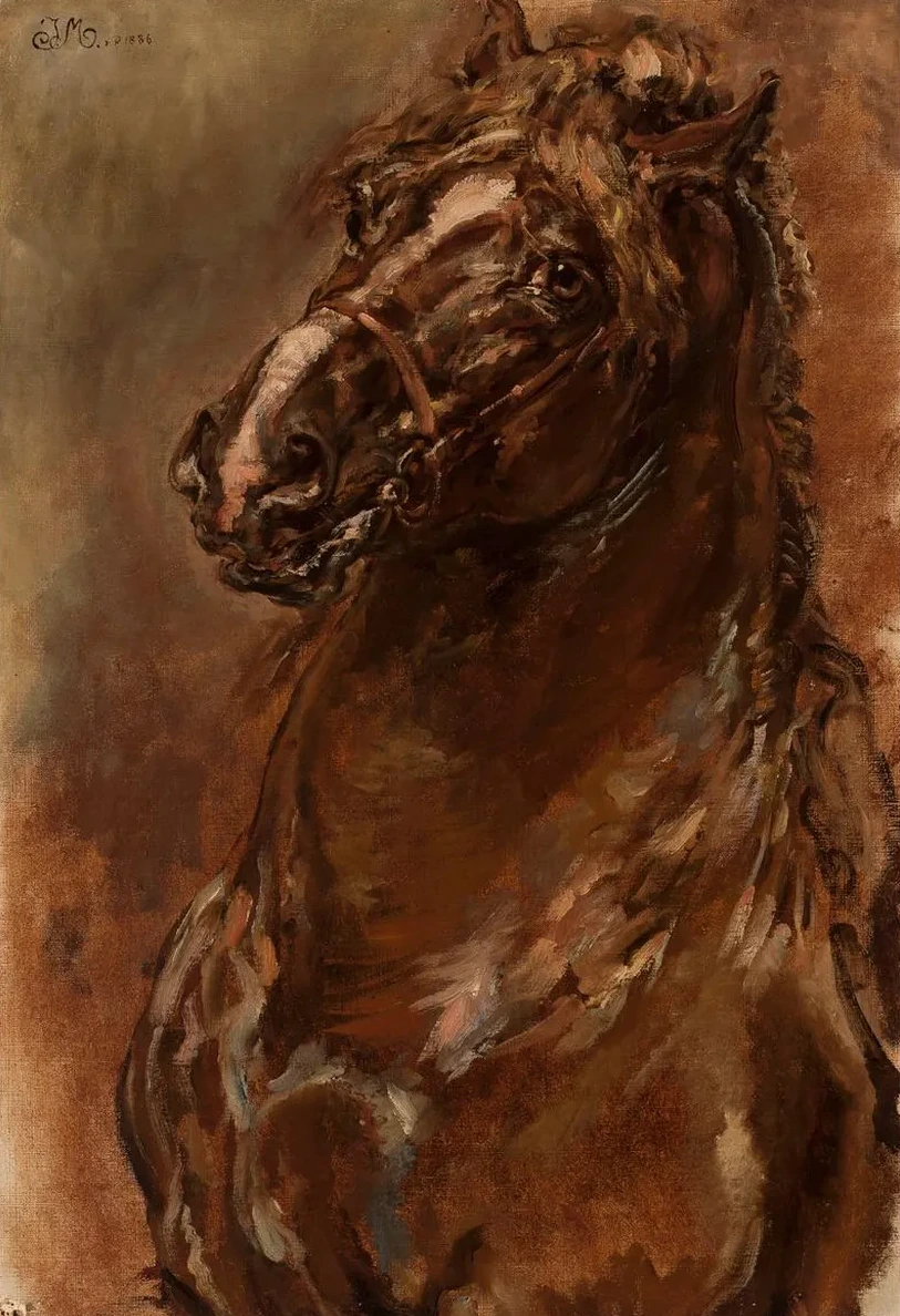 Study of Horse's Head for the Maid of Orl Ans