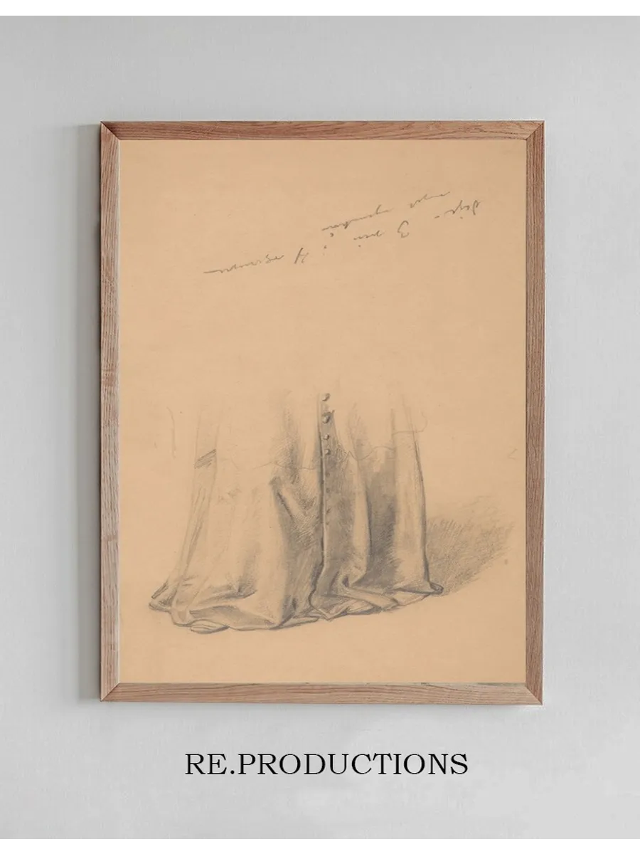 Study of Lower Part of the Robe of Bishop Piotr Wysz for the Painting Queen Jadwiga's Oath