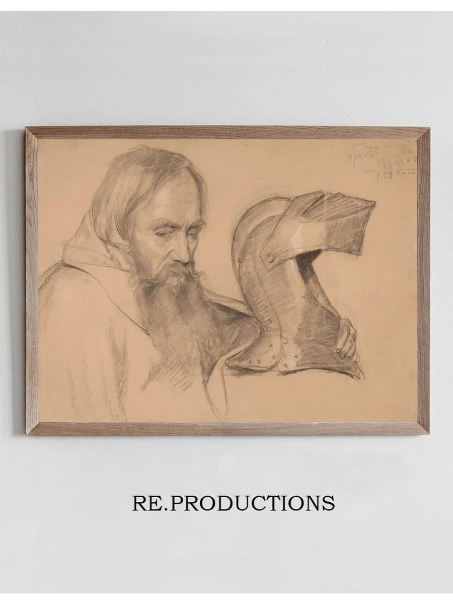 Study of Monk Bust and Visor