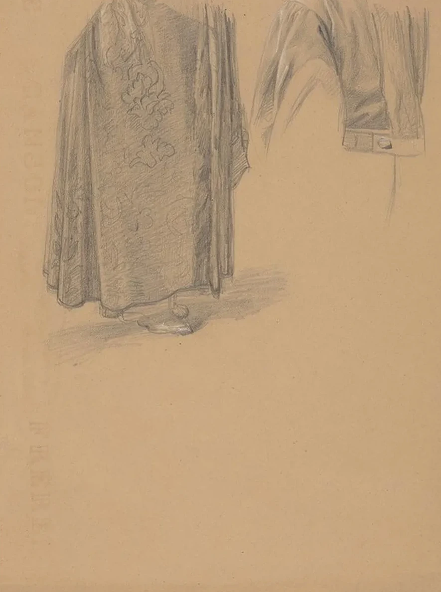 Study of Robes of Ja Ko of T Czyn) for the Painting Queen's Jadwiga's Oath