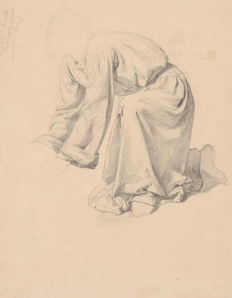 Study of Robes of Joseph of Arimathea to the Painting Entombment