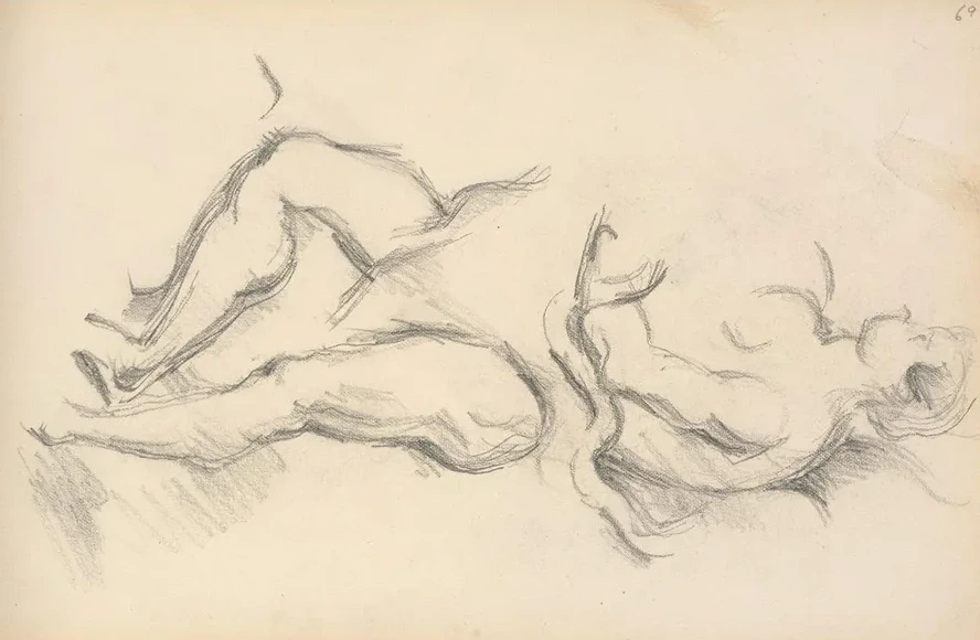 Study of the Allegorical Figure of the Genius of Health from Rubens The Birth of Louis XIII at Fontainbleau