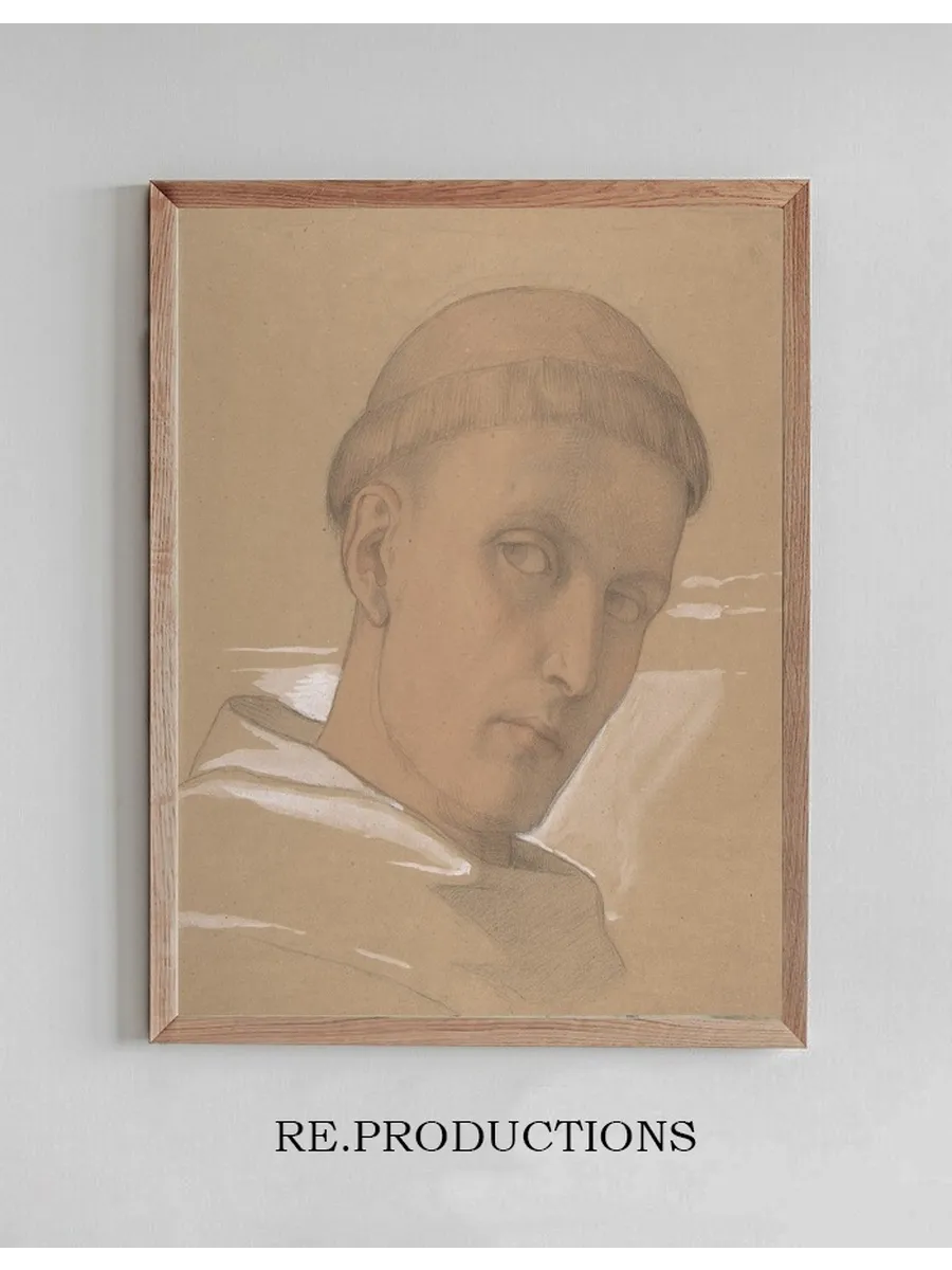 Study of the Head of St. Augustine, for the Painting of the Madonna and Child with Saint Augustine and Bonifac