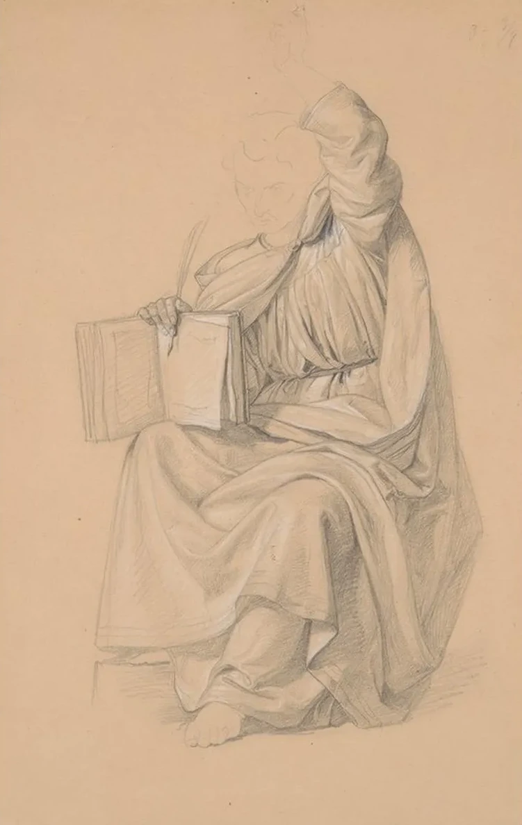 Study of the Prophet Isaiah's Robes for the Painting the Immaculate Conception of the Blessed Virgin Mary