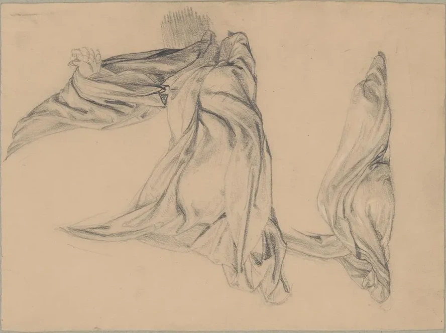 Study of the Robe of St Matthias to the Painting Martyrdom of St Matthias
