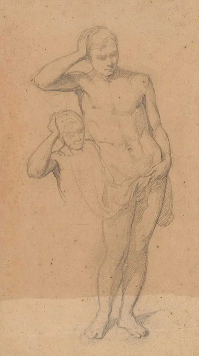 Study of the Act to the Figure of John of Finland for the Painting Catherine Jagiellon in Gripsholm Prison