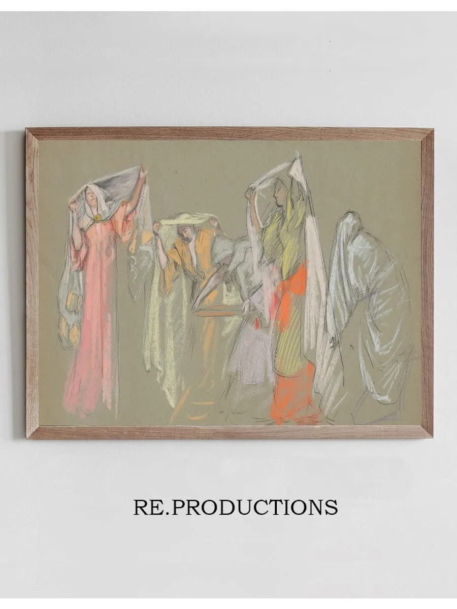 Study of the Captive Virtues, for the Castle of the Maidens