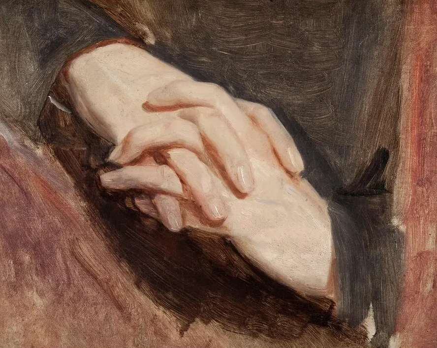 Study of the Hands of Sigismund Augustus for the Painting Death of Barbara Radziwi