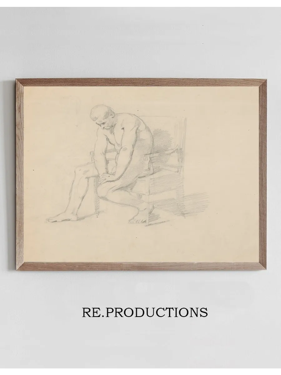 Study of the King Figure for the Painting Death of Barbara Radziwi (nude, Variant)