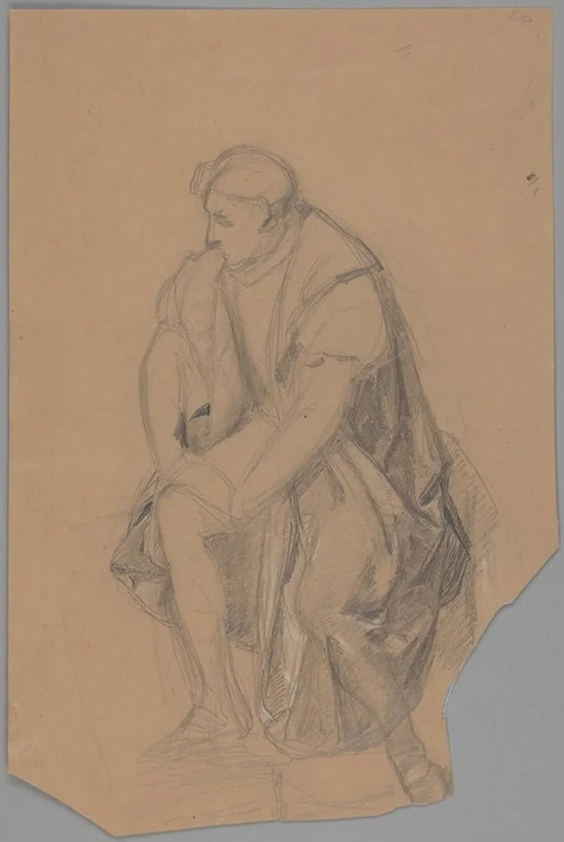 Study of the King Figure for the Painting Death of Barbara Radziwi