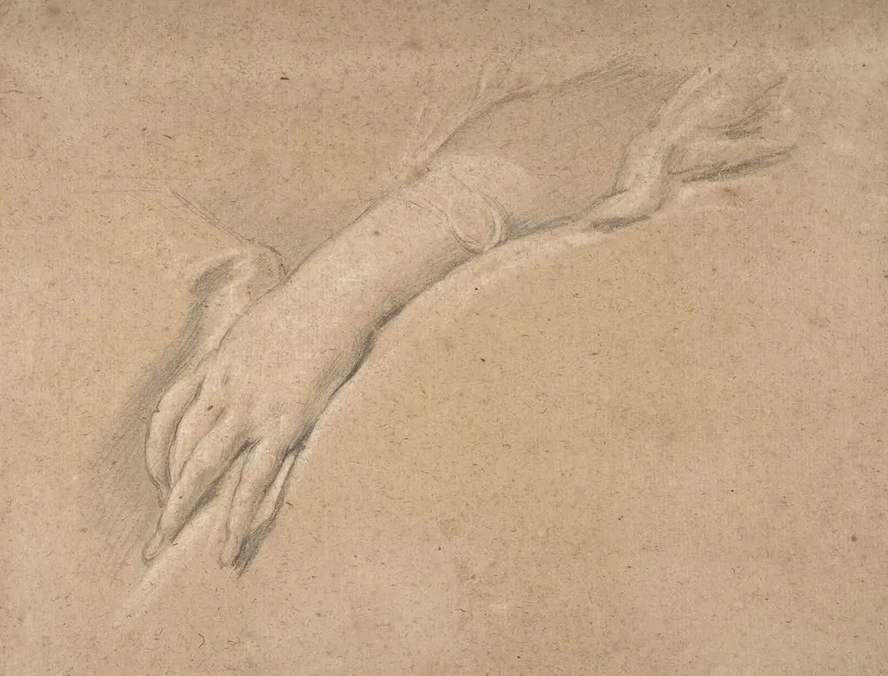 Study of the Left Hand of Mme de Pompadour