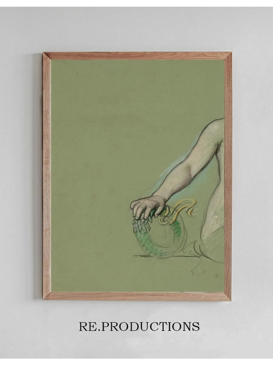 Study of the Olive Branch Held by Peace