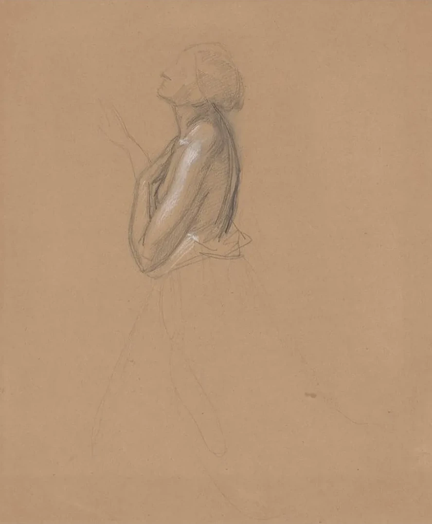 Study of the Queen Figure for the Painting Queen Jadwiga's Oath