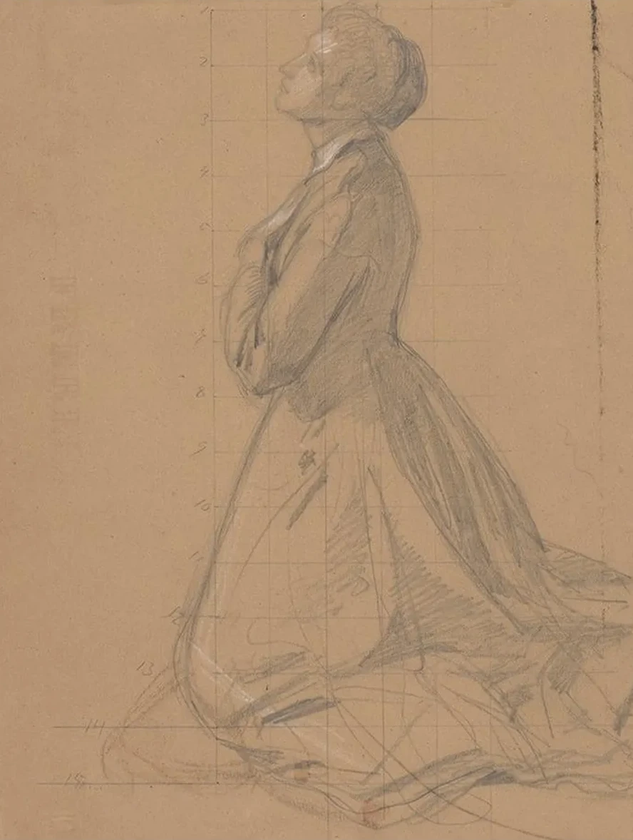 Study of the Queen Figure for the Painting Queen Jadwiga's Oath