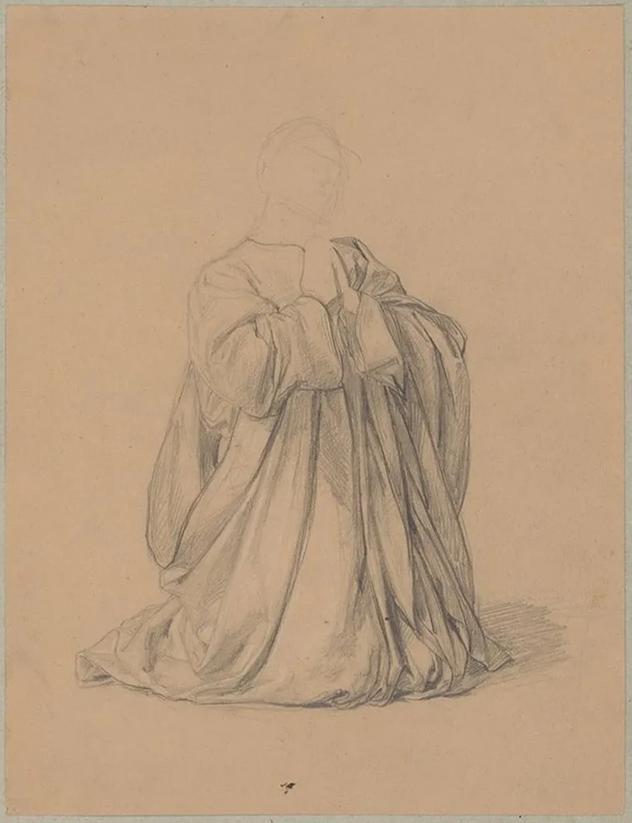 Study of the Robes of St. Matthias to the Painting Martyrdom of St. Matthias