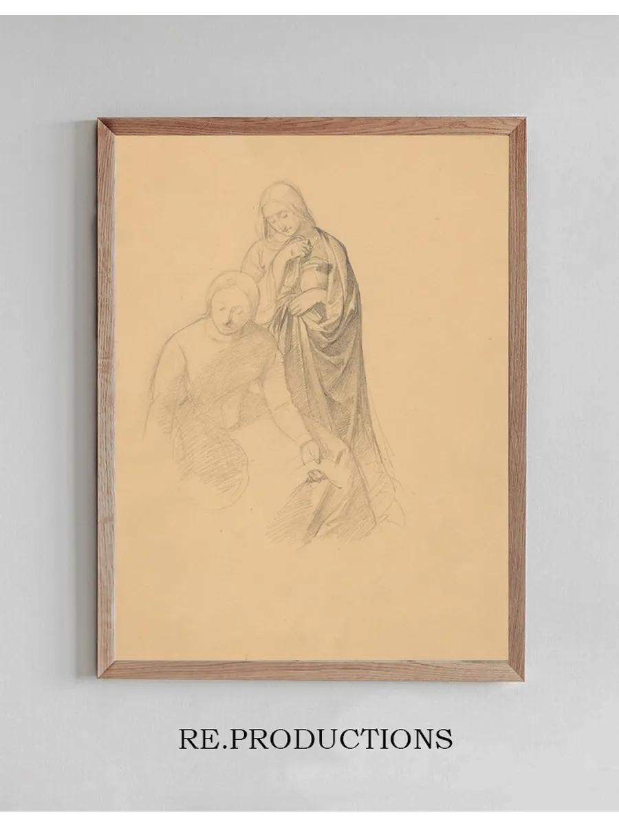 Study of Two Women to the Painting Entombment (variant)