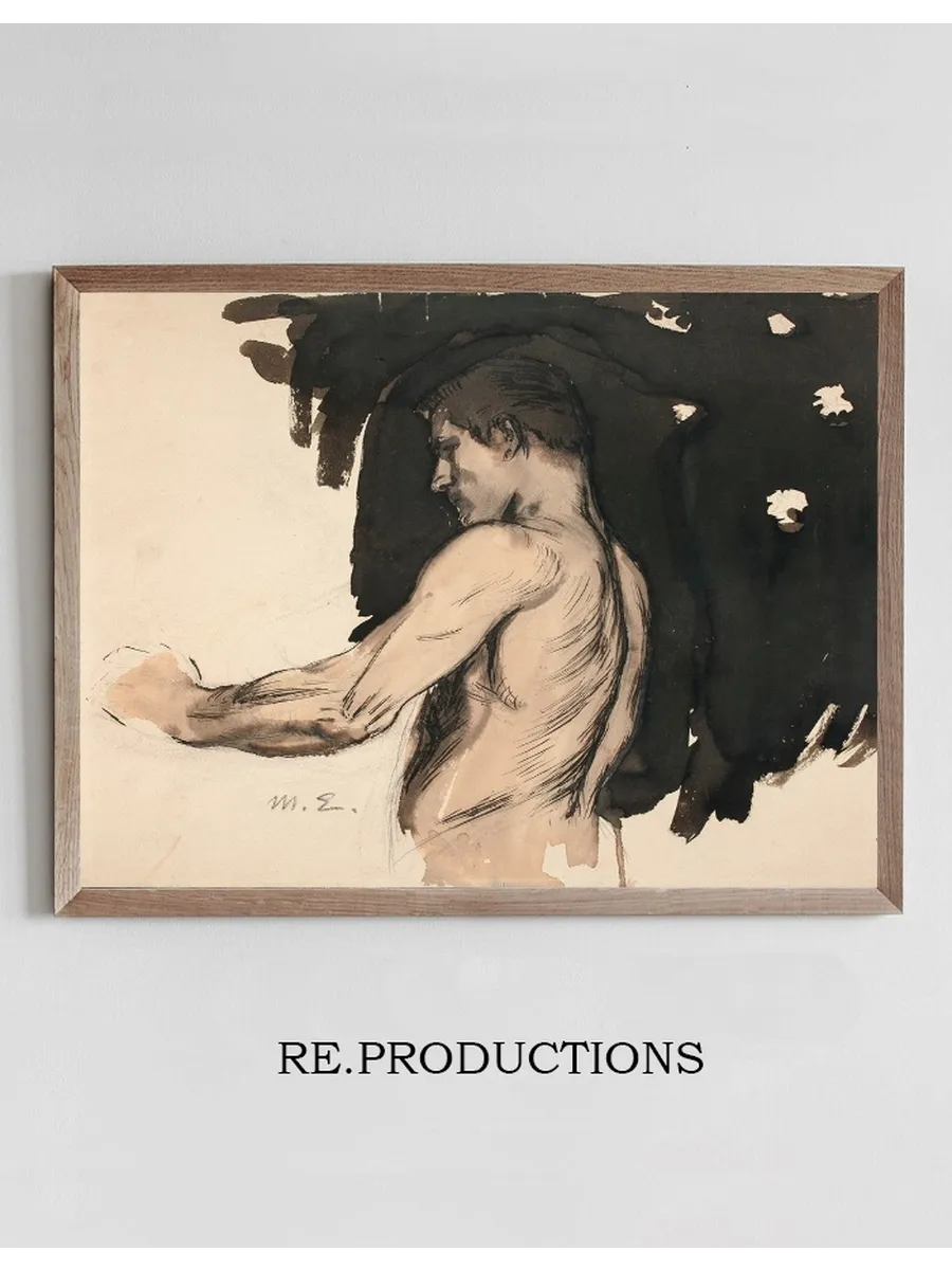 Study, Half - Length Figure of a Naked Man