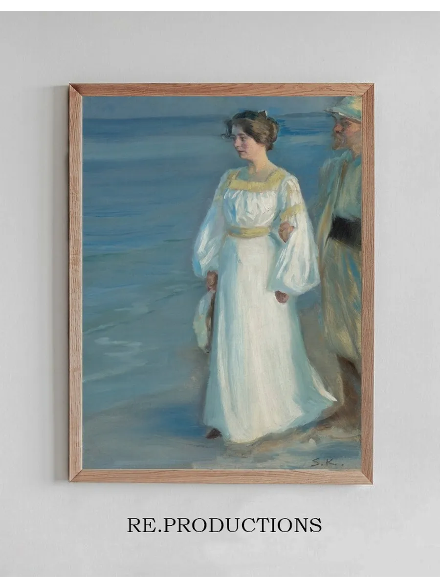 Summer Evening on Skagen Beach, Portrait of the Artist's Wife