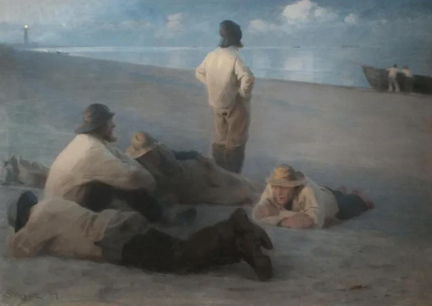 Summer Evening on the Beach at Skagen