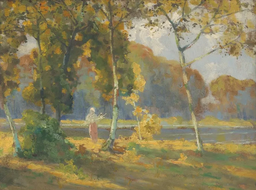 Summer Landscape with Birches