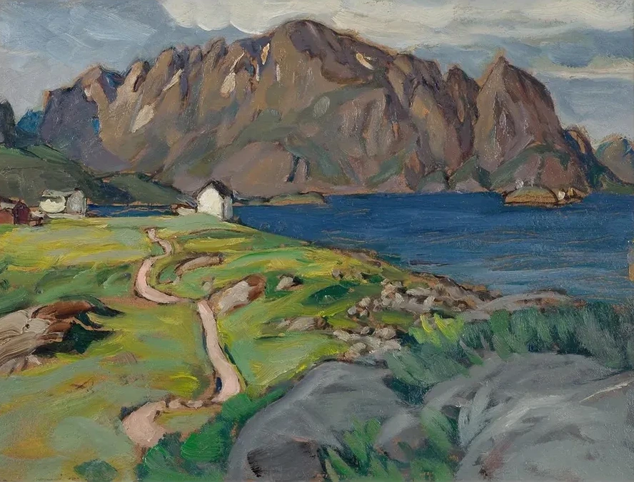 Summer, Store Molla. Study from Lofoten