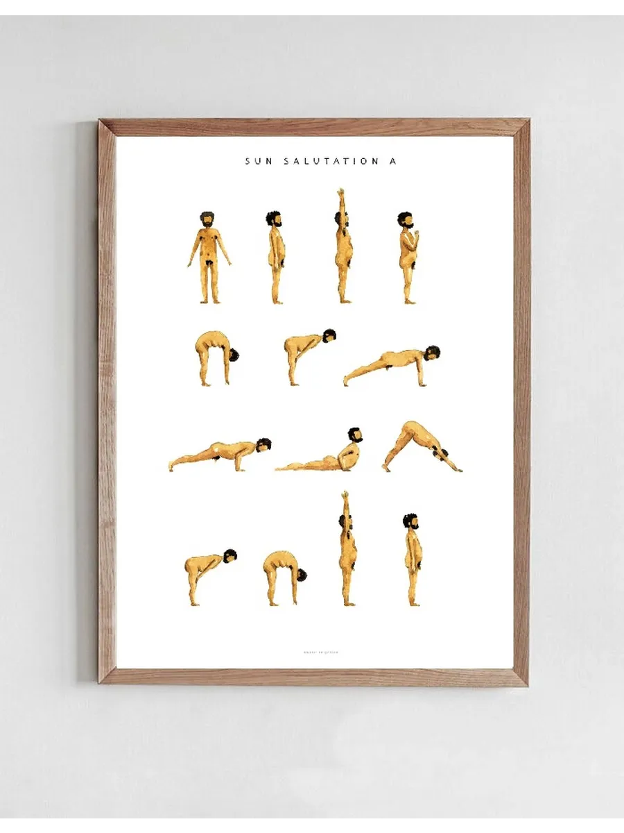 Sun Salutation A Man Golden