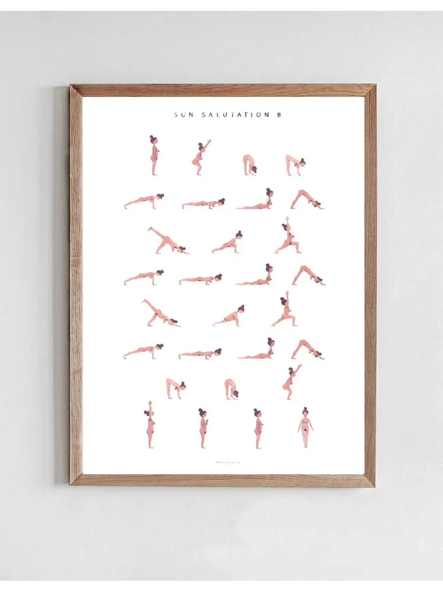 Sun Salutation B Woman Pink