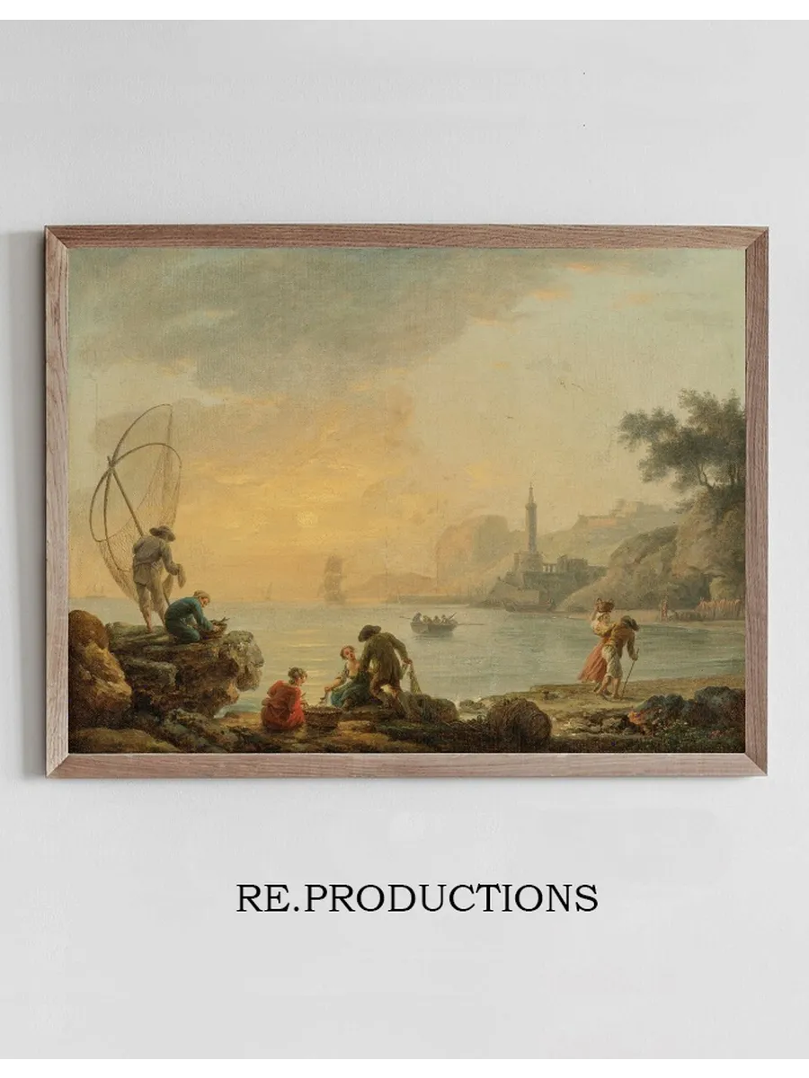 Sunrise With Fishermen