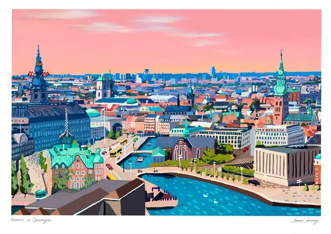 Sunrise in Copenhagen