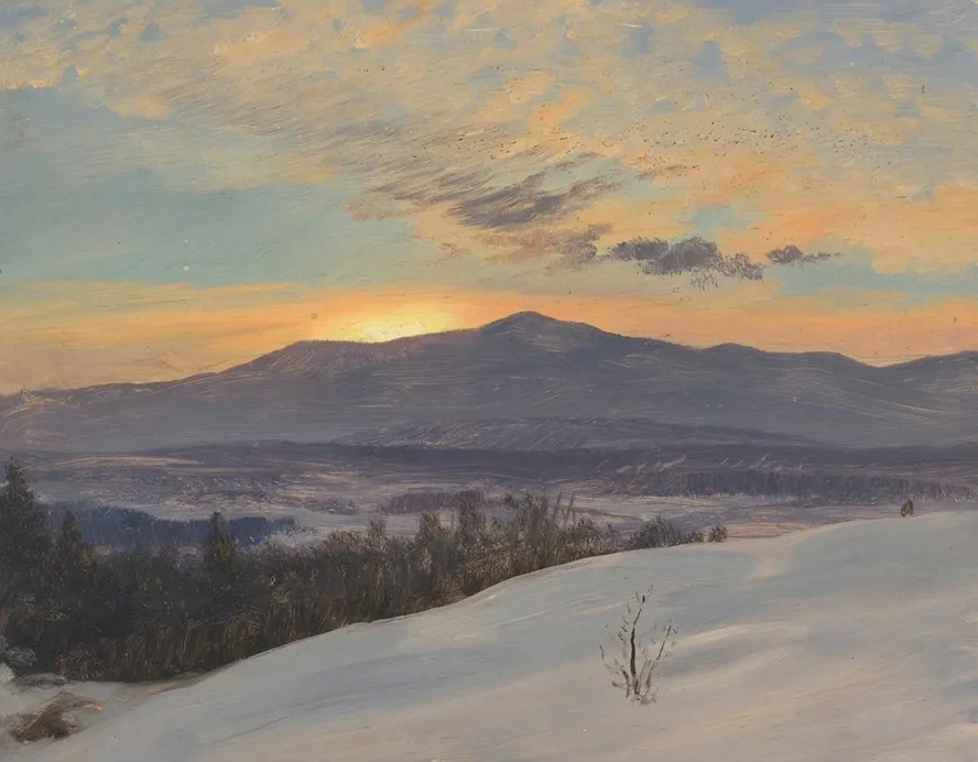 Sunset Across the Hudson Valley, Winter