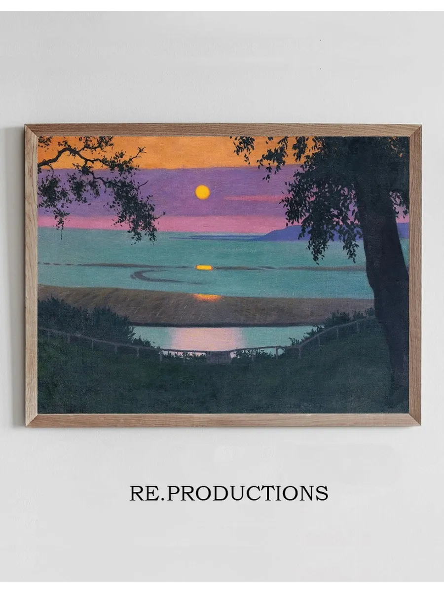Sunset At Grace, Orange And Violet Sky