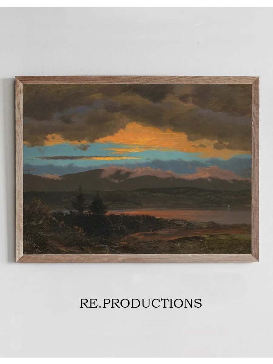 Sunset across the Hudson Valley, New York